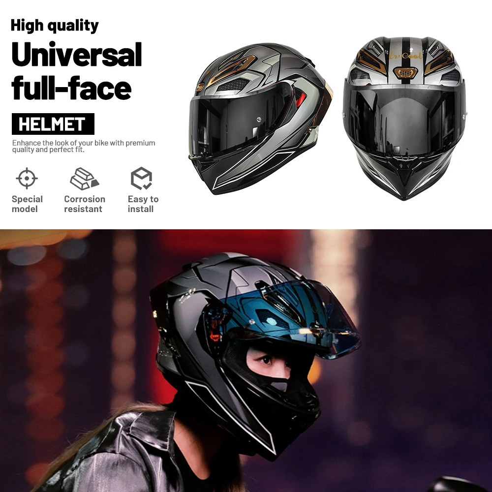 Motorcycle Helmet Full Face for Racing Motocross Motorbike Riding Moto Helmets Casco Moto Capacetes Suitable for Men Women Child
