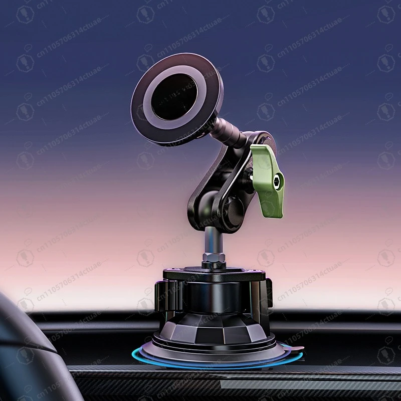 

Heavy Duty Double-Ring Magnetic Car Mount, Sturdy Vacuum Suction Cup for Windshield Phone