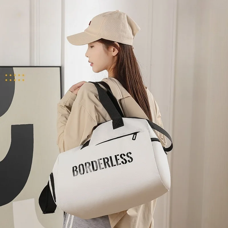 

Новая спортивная спортивная сумка Короткая деловая дорожная сумка Портативная сумка для хранения Взрывная спортивная сумка большой вместимости Водонепроницаемая сумка