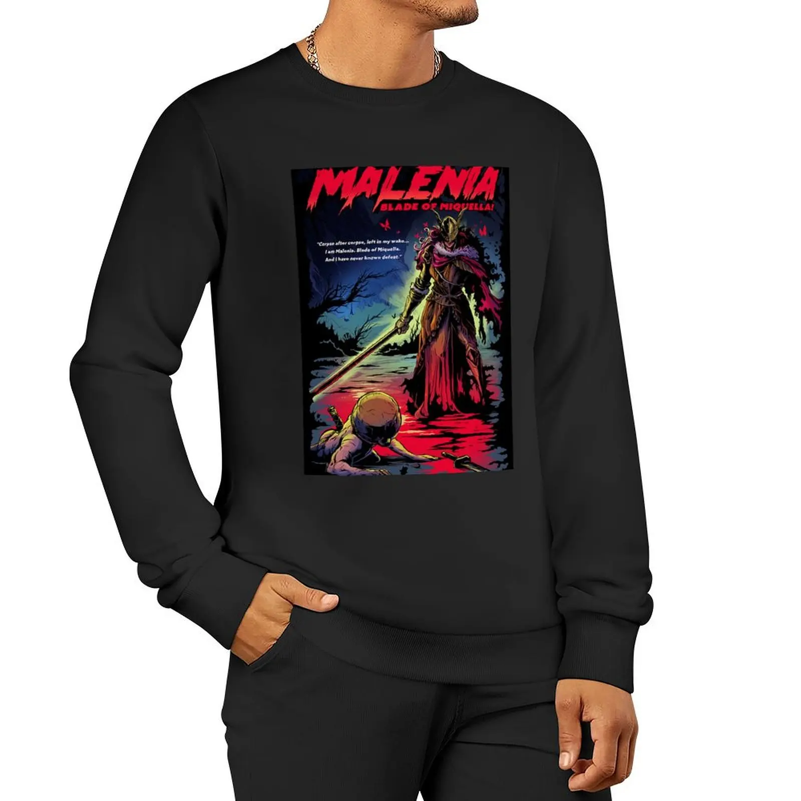 

Malenia Blade of Miquella Sweatshirt autumn men's autumn clothes sweatshirt men