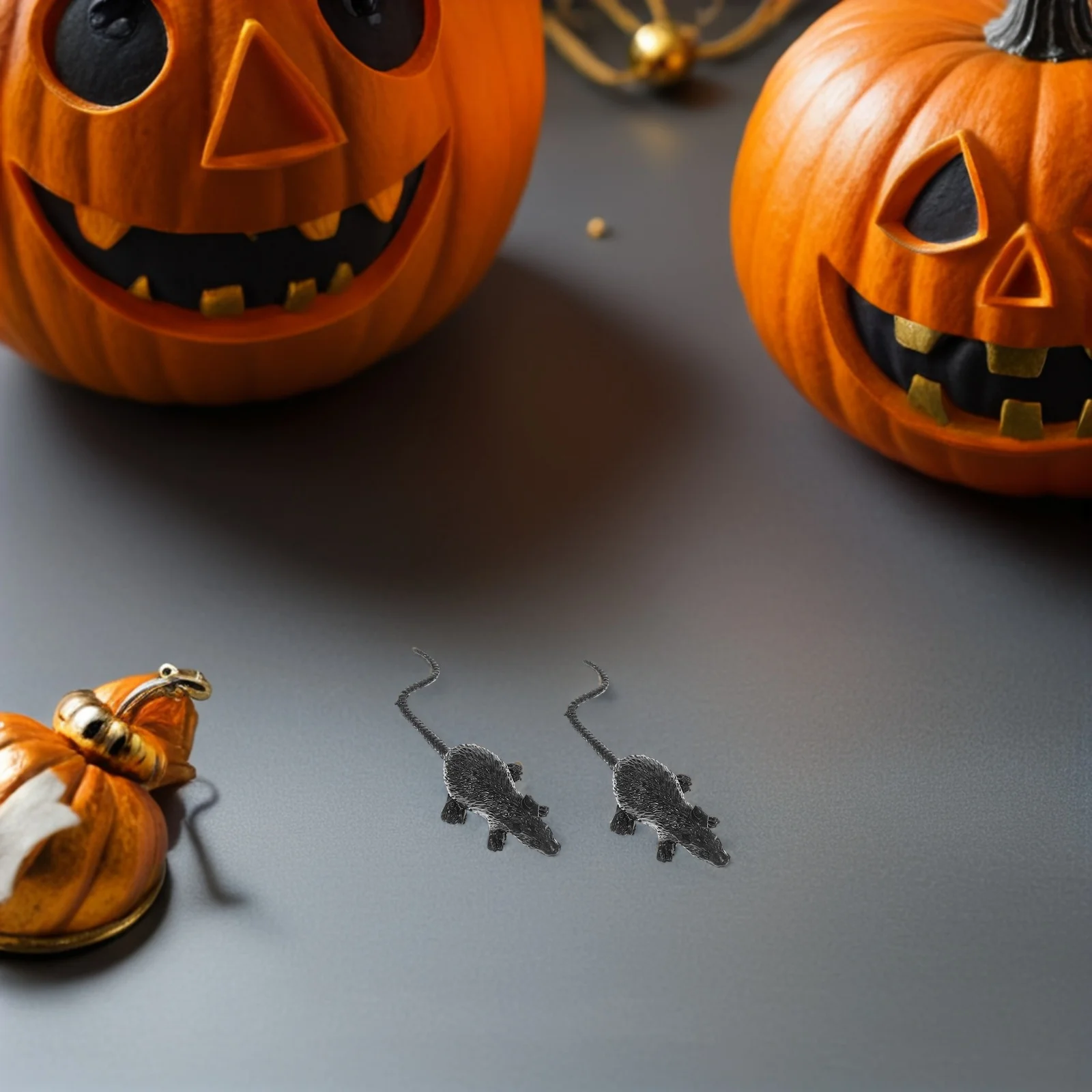 20 piezas ratas falsas de plástico realistas, ratones de imitación para suministros de broma, decoración espeluznante de Halloween, accesorios de broma de Casa Encantada, recuerdos de fiesta