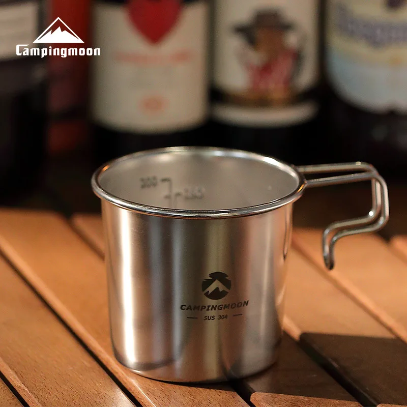 

CAMPINGMOON S190 Portable Stainless Steel Water Cup 190ML Outdoor Camping Coffee Cup Syrah Shiraz