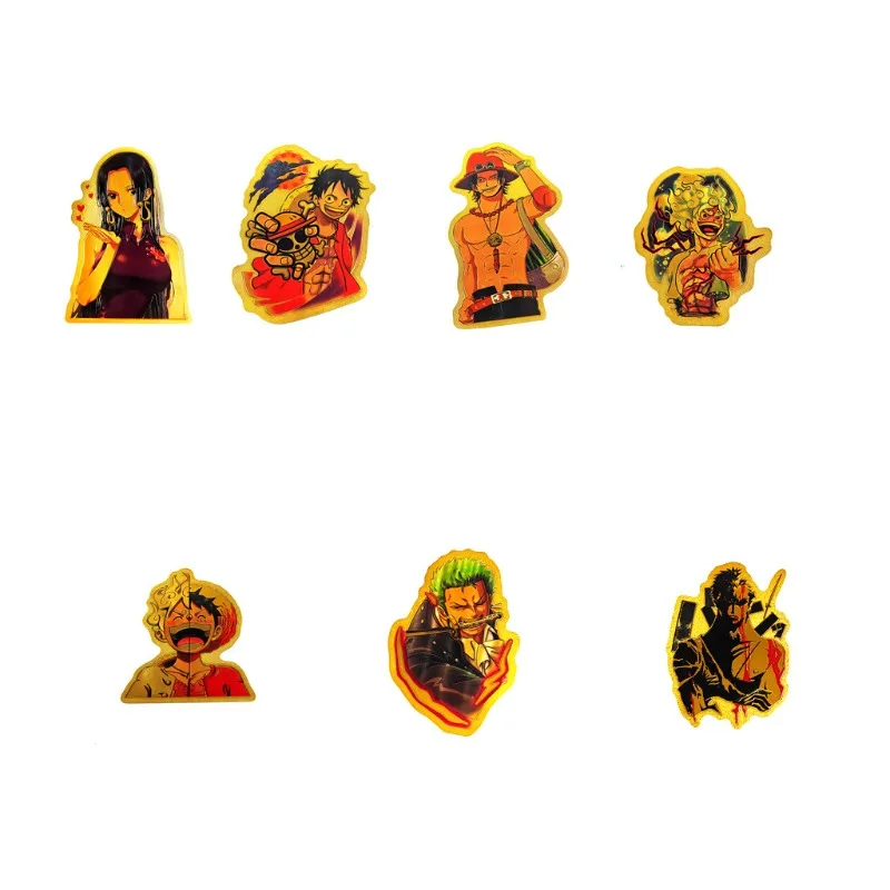 

One Piece Monochrome Sticker Anime Figure Cap Luffy Zoro Nami Personal Sticker Q Figural Car Skateboard Decoration Birthday Gift