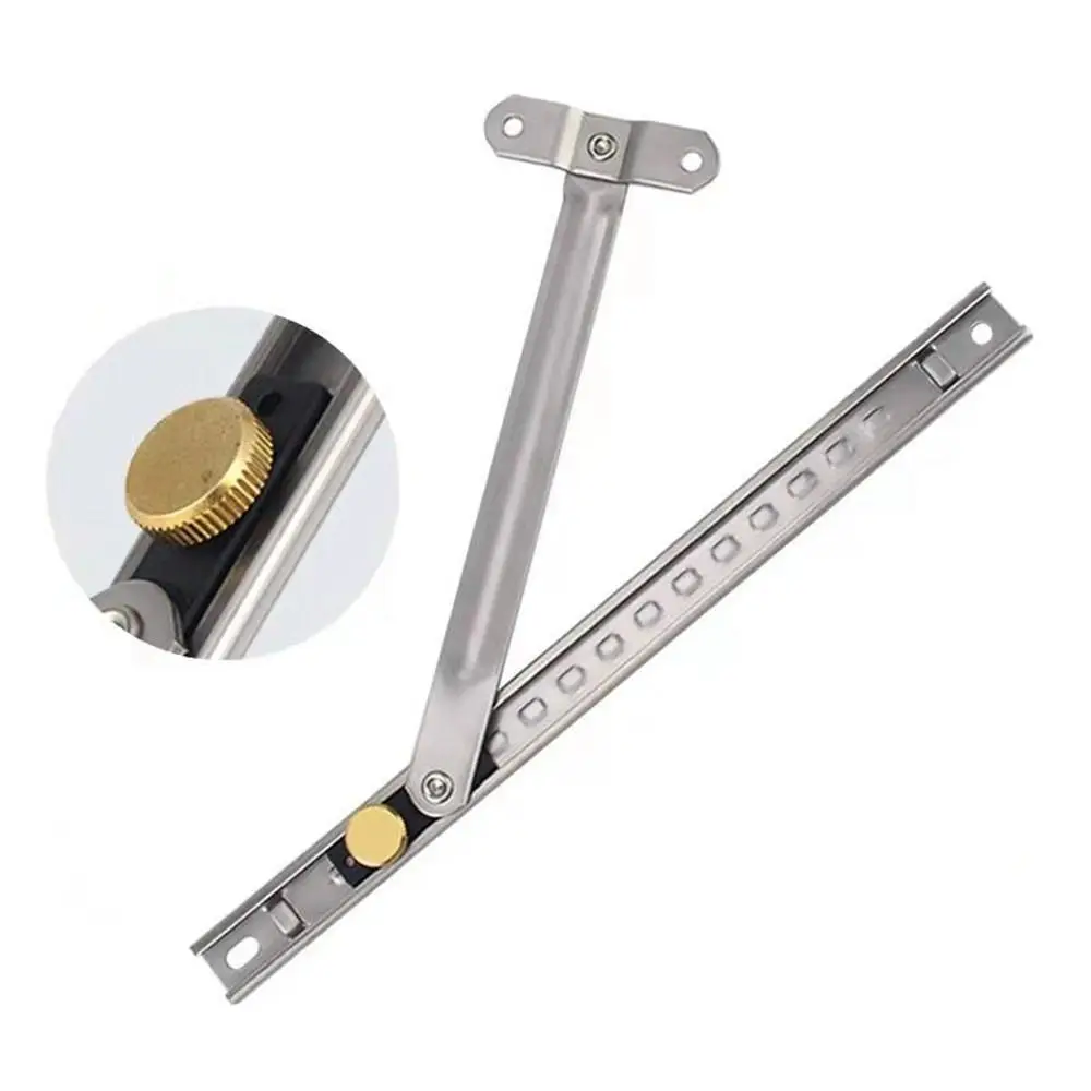 Stainless Steel Window Support Gusset Fixed Angle Controller Window Windproof Brace Hardware Windproof Children Safety Lock