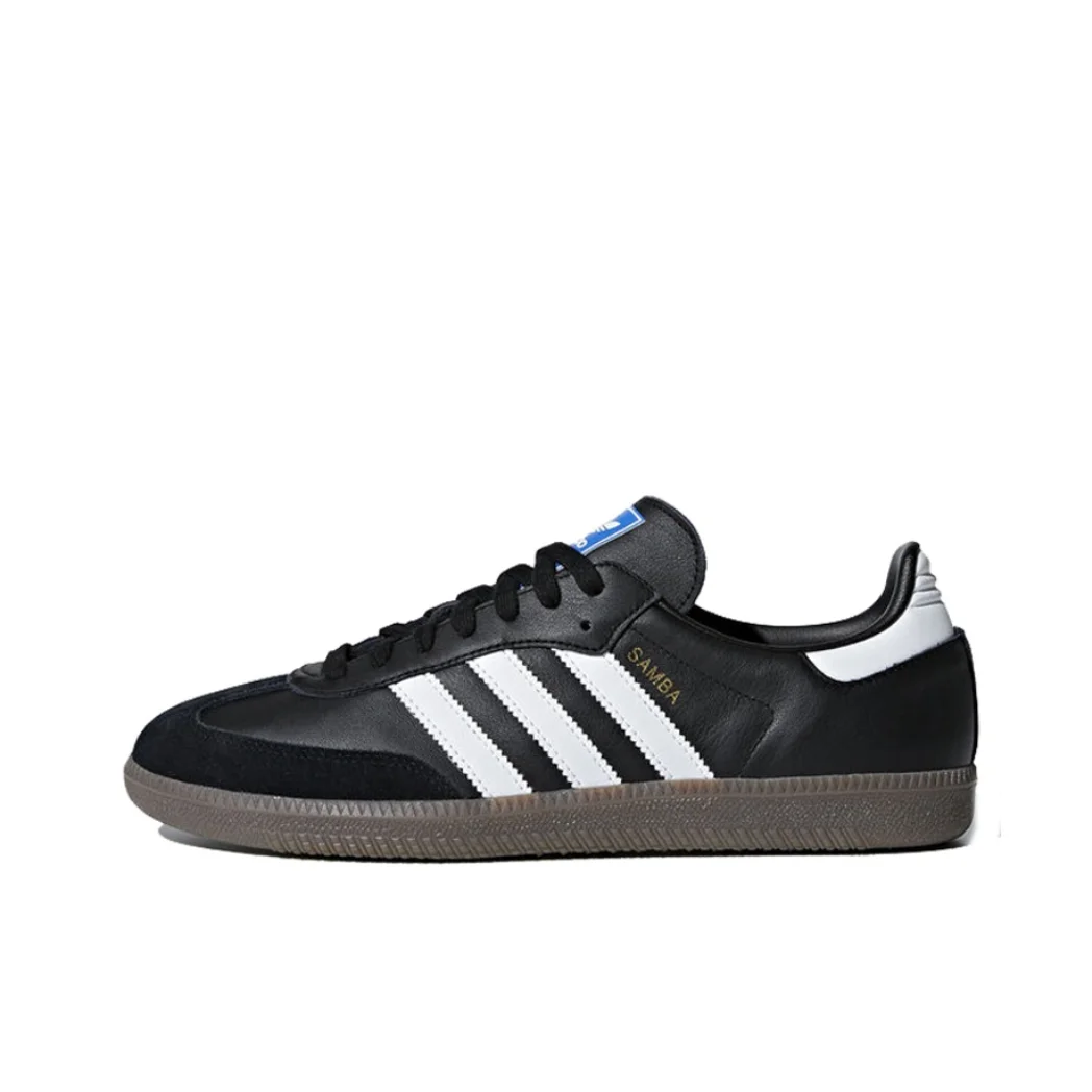 Adidas nova listagem Samba OG sapatos de cano baixo simples e confortáveis sapatos casuais preto e branco combinando com cores