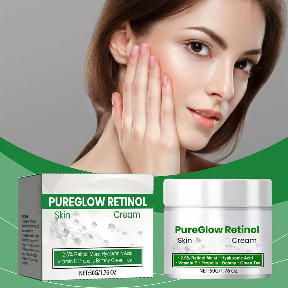 50g Retinol Creme Instant Anti Aging Straffende Lifting Feine Linie Verblassen Nähren Gesicht Creme Haut Feuchtigkeitsspendende Pflege F5T9