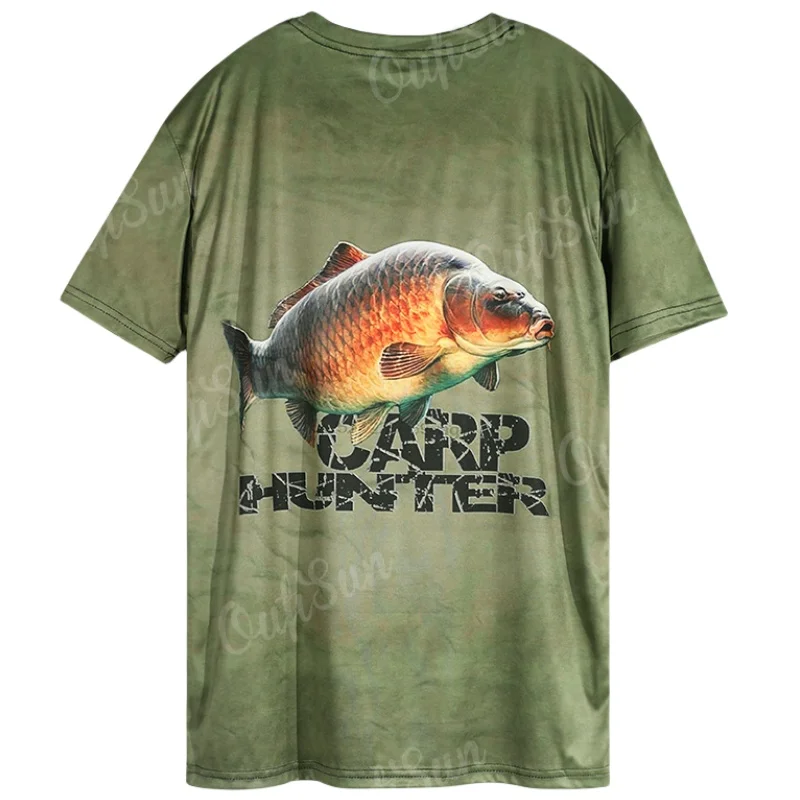 Summer Harajuku Carp Fish Print Men Women T Shirts Casual Breathable Round Neck Short Sleeve Sports Oversized T-shirts Clothing