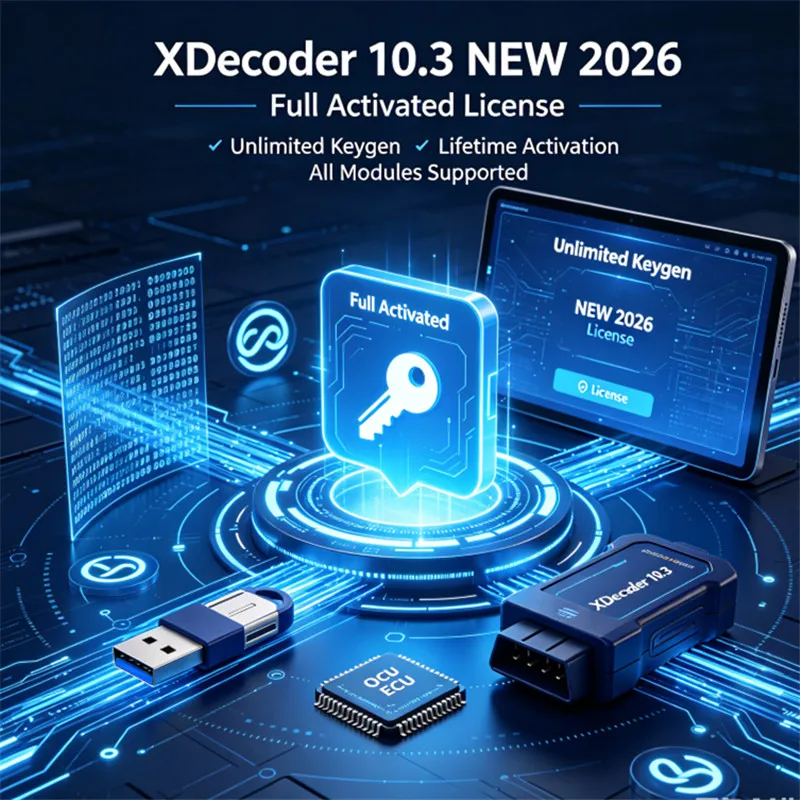 XDecoder 10.3 NEW 2026 License Full Activated DTC Remover With Unlimited Keygen CHIPTUNING REMAPPING ECU Programmer