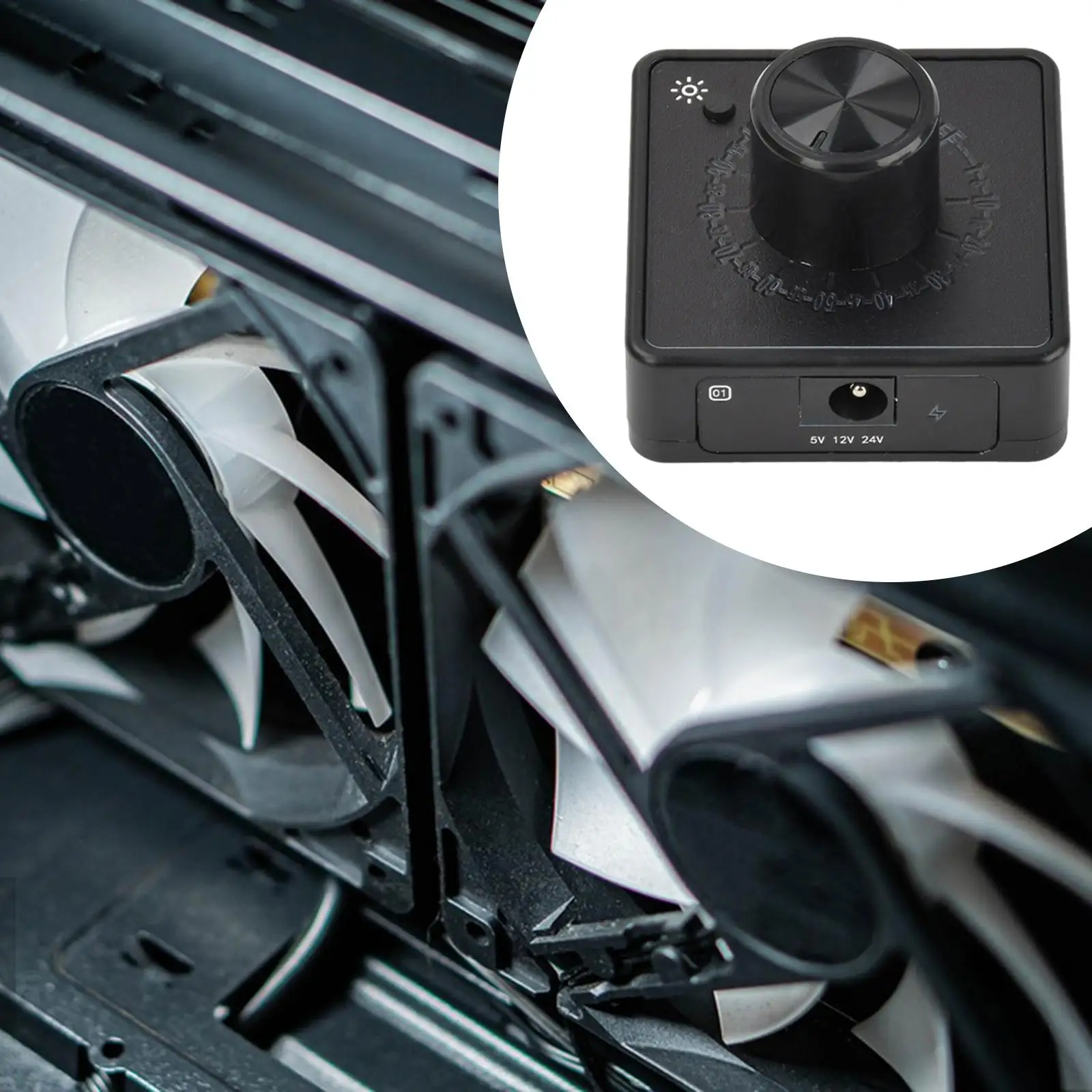 4 Wire Fan PWM Speed Controller 4 Pin PWM Fan Controller High Performance 12V Premium Professional Type C Interface 60W