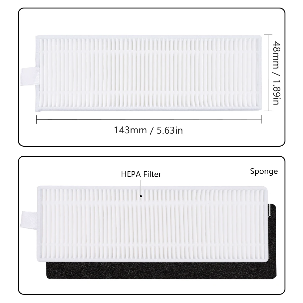 Первичный фильтр HEPA с роликовой основной боковой щеткой, совместимый с Silvercrest SSR1 SSRA1 Ilife A9s A9 A7 Запчасти для роботизированного пылесоса