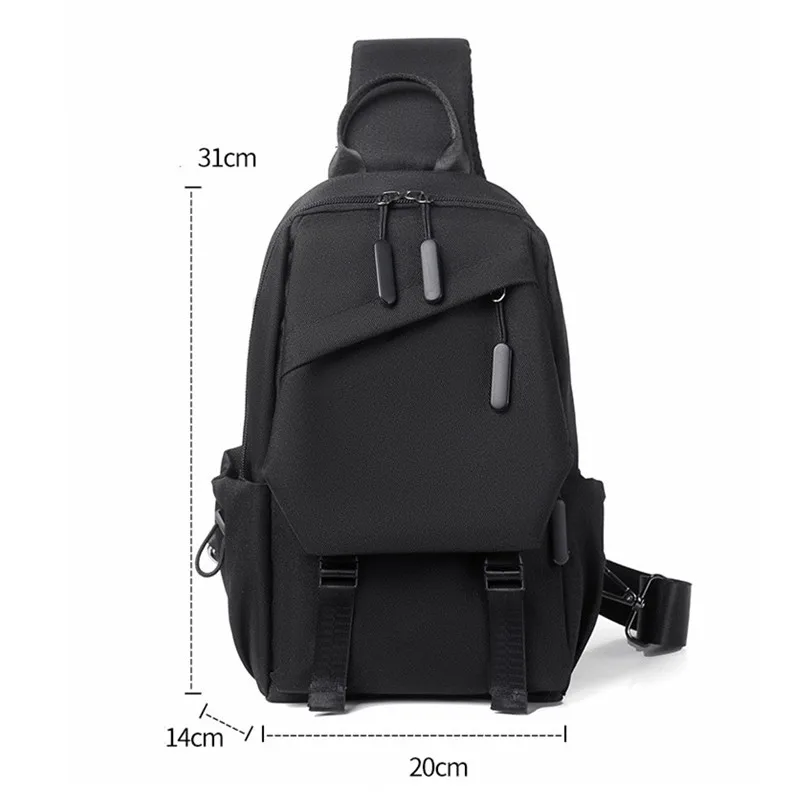 Fashion Chest Bag for Men Cross Body Bag Neck Side Shoulder Bag Men Handbag Outdoor Crossbody Gym Bags  Messenger Pack Bolsas