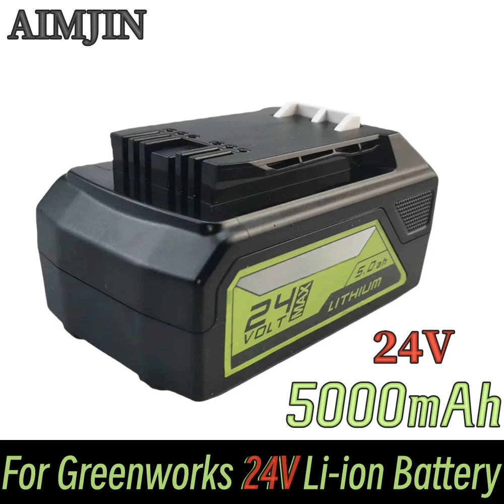 

24V 5000mAh lithium-ion battery, suitable for Greenworks 24V cordless power tool batteries