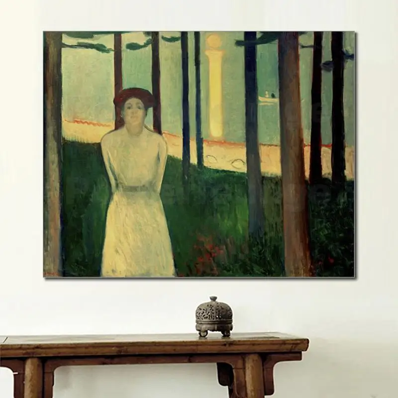 

Modern painting abstract The Voice (Summer Night) by Edvard Munch High quality Hand painted