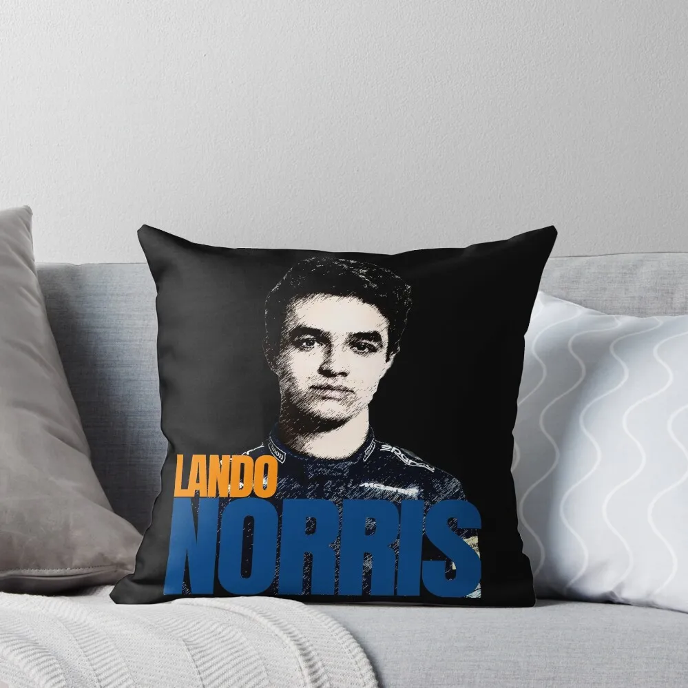 

Lando Norris - Poster Throw Pillow Couch Pillows Decorative Sofa Cushion Cushions For Decorative Sofa Couch Cushions pillow