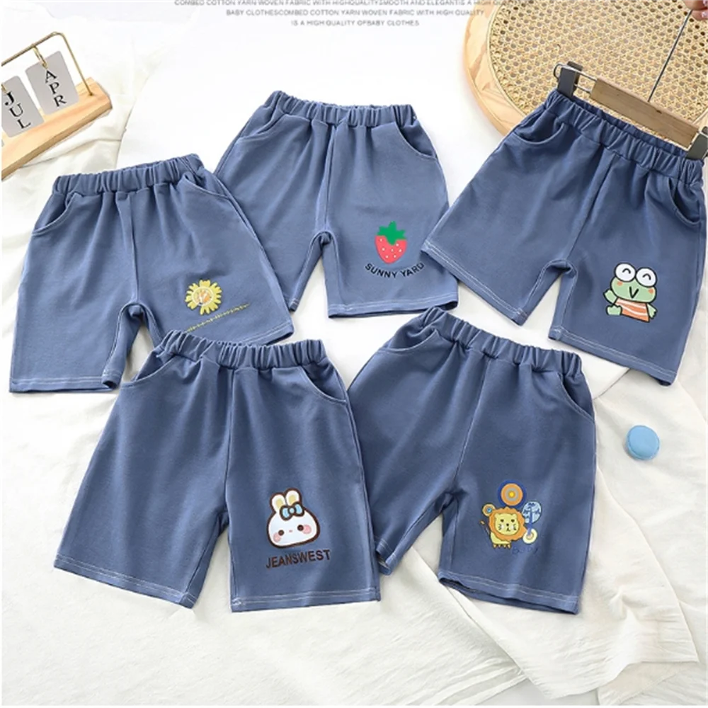 Boys Jeans Shorts Pants 2024 New Children's Clothing Baby Five-point Pants Summer Children's Shorts