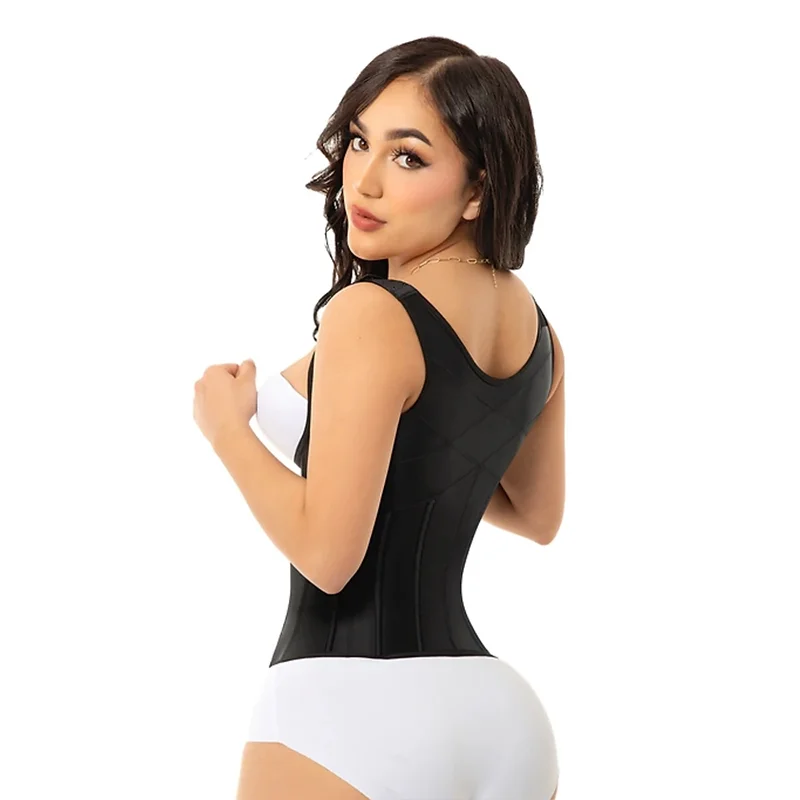 Fajas Women's High Compression Waist Trainer Corset Adjustable Hook-eyes Shaper Boned Abdomen Belt Flat Belly Sheath