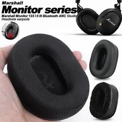 Replacement for Marshall Monitor 123 I II III Bluetooth ANC Headband Ear Pads Earphone Cushions Protein Leather Earmuff