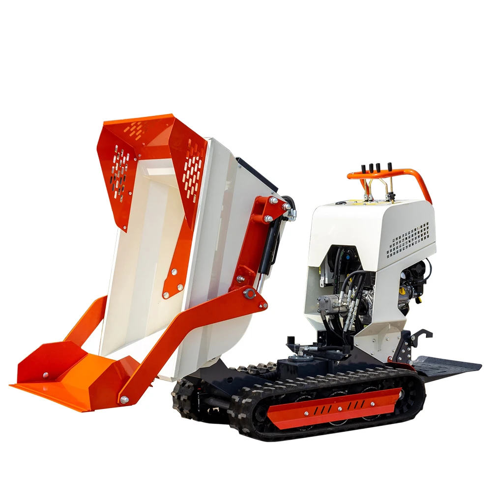China Self-loading Mini Dumper Crawler Rubber Dumper for Sale