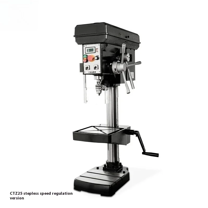 CTZ25 High Precision Small Bench Drill Vertical Desktop Drill Stepless Speed Industrial Small Drilling Machine Core Motor