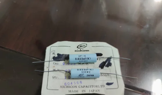 

4pcs/lot original japan nichicon CP-C 0.033uf 630v Copper foot audio coupling oil immersed capacitor free shipping