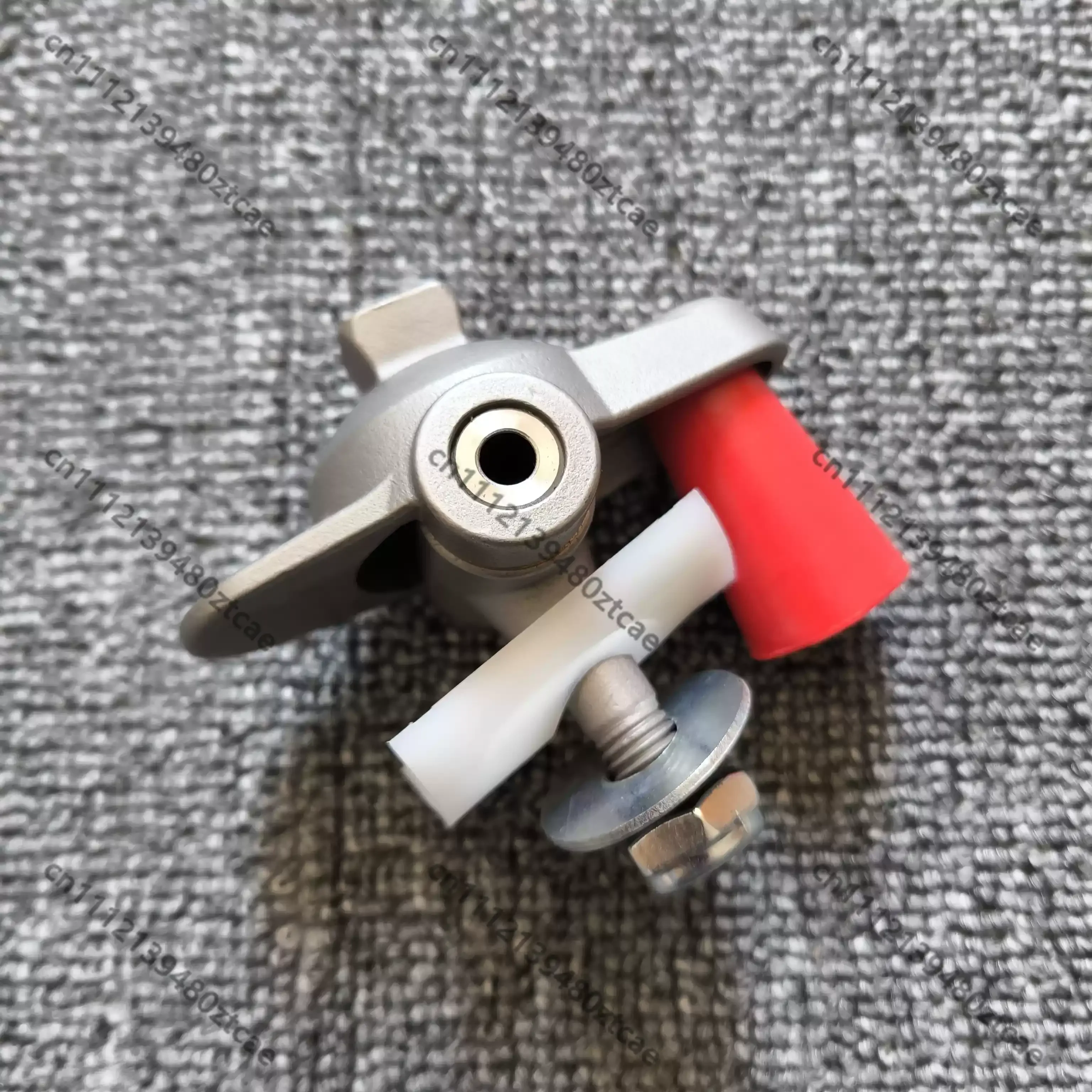 Single Hole Movable Foot Component With Double Bolt, Column & Bracket Hardware For Mechanical Equipment Assembly