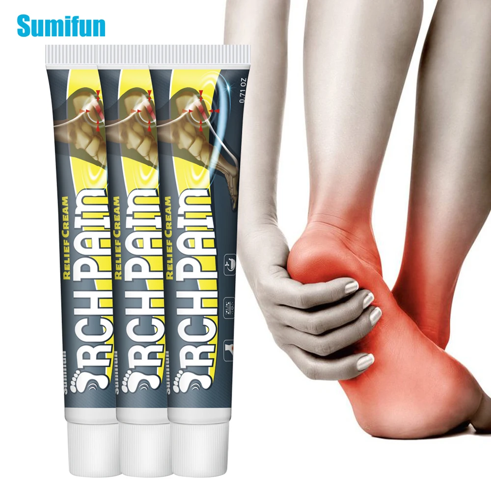 

1/3Pcs Sumifun Arch Pain Relief Cream Treat Fasciitis Heel Plantar Spur Ankle Ache Ointment Joint Muscle Sprain Massage Plaster