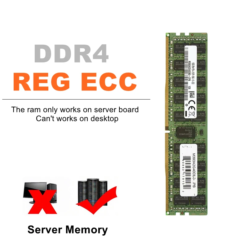 DDR4 8GB 16GB 4GB 32GB 64GB server memory 2400 2133MHz ECC REG PC4-2133P 2400T ram