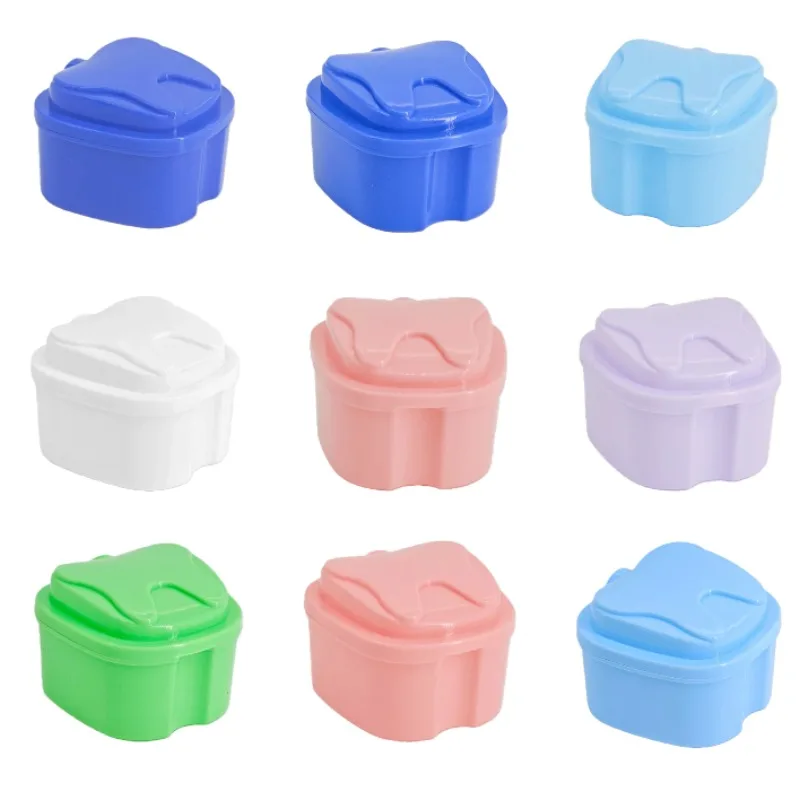 10/20Pcs Denture Denture Storage Box, Holder Storage Box, Soaking Denture Cleaning Filter s