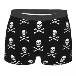 Jolly Roge Man's Boxer Briefs Skeleton Skull Bone Breathable Funny Underwear High Quality Print Shorts Gift Idea