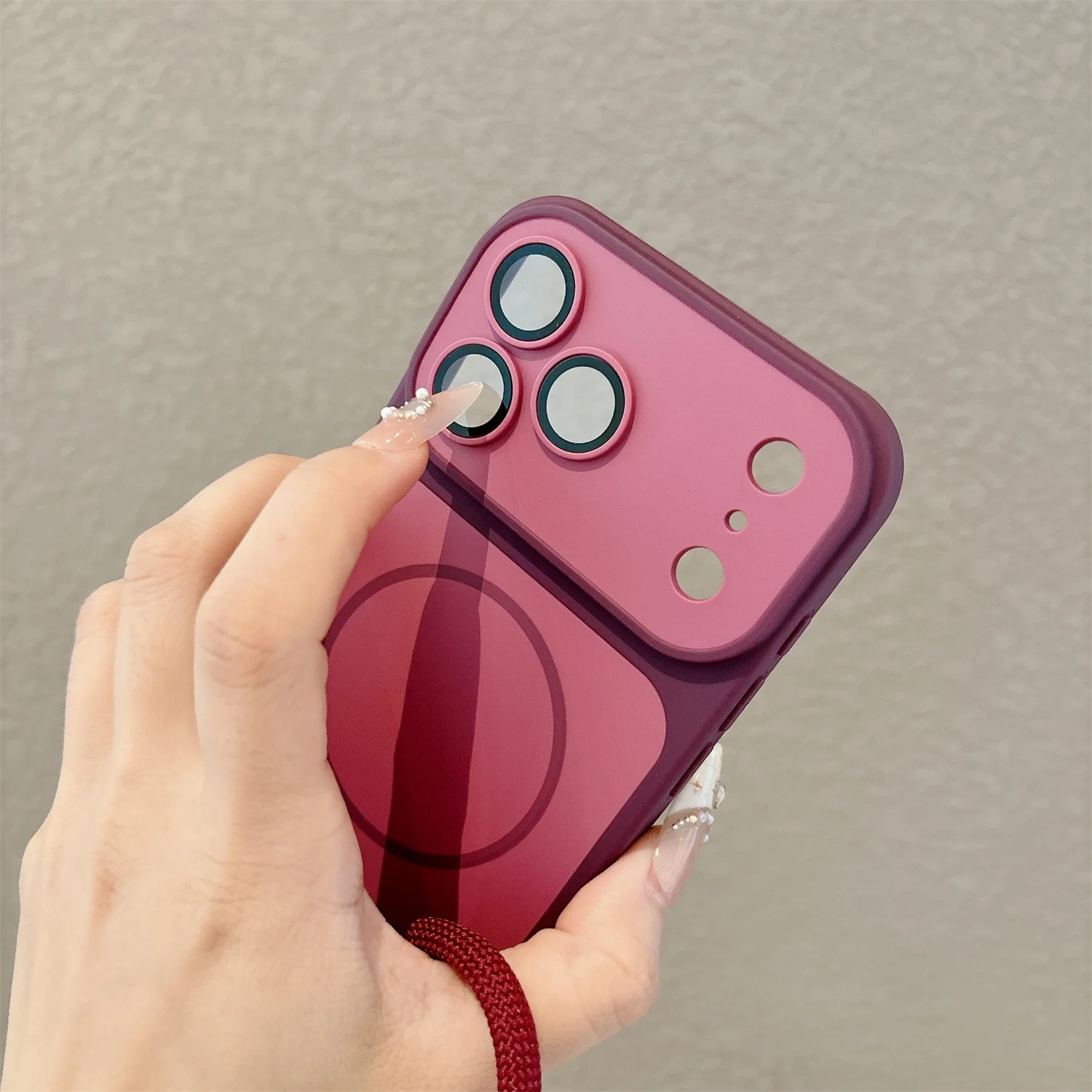 NEU Mit Lanyard Magnetisches Kabelloses Ladeband Handyhülle Für iPhone 18 17 Pro Max 16 15 14 12 13 11 Pro Hülle Magsafe Cover – Detail 11