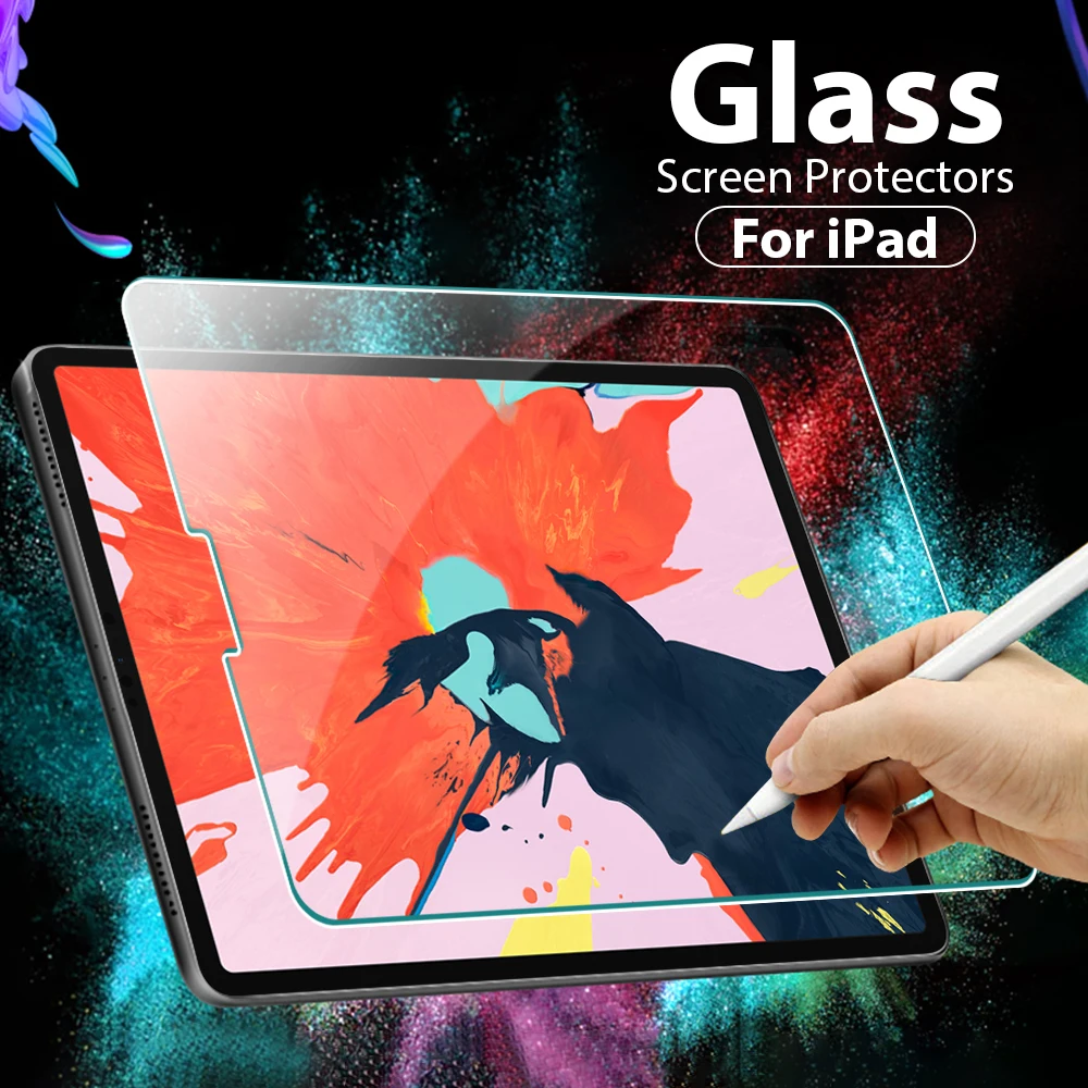 Tempered Glass Screen Protector For Ipad Pro 11 12.9 13 inch 2024 10th Generation Air 5 4 3 2 1 7th 8th 9th 10.2 Mini 6 9.7 Film