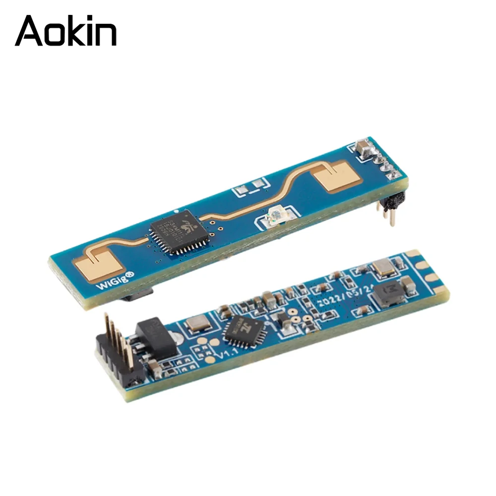 2pcs HLK-LD2410B High Sensitivity 24G Human Presence Status Radar Heartbeat Detection Sensor Module LD2410B HLK-LD2410B-P 24Ghz