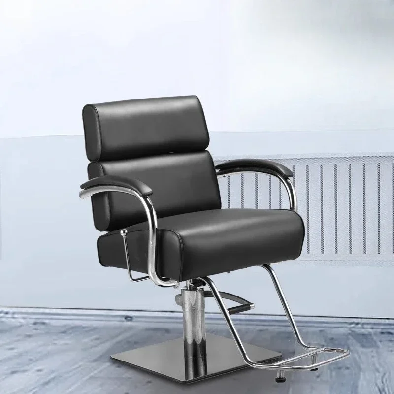 

Recliner Modern Bar Chairs Accent PU Leather Liftable Relax Barber Chairs Comfortable Makeup Furniture Silla Peluqueria Lslfy