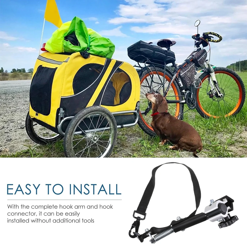 1Pcs Universal Bike Trailer Hitch Durable Aluminum Alloy Connector Stable Safe Towing Solution for Kids Bike Trailer Coupler