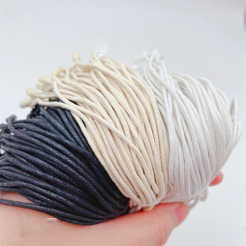 

1000PC /lot Plastic Tag White Beige Black Hang Tag 20 cm Polyester Rope String Snap Lock Pin Loop Tie Fasteners