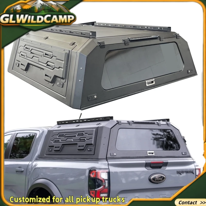 For 2023 2024 2025 2026 Next Gen Ford Ranger T9 raptor Pickup Bed Cap Topper Truck Camper Steel&Aluminium Hardtop Canopy
