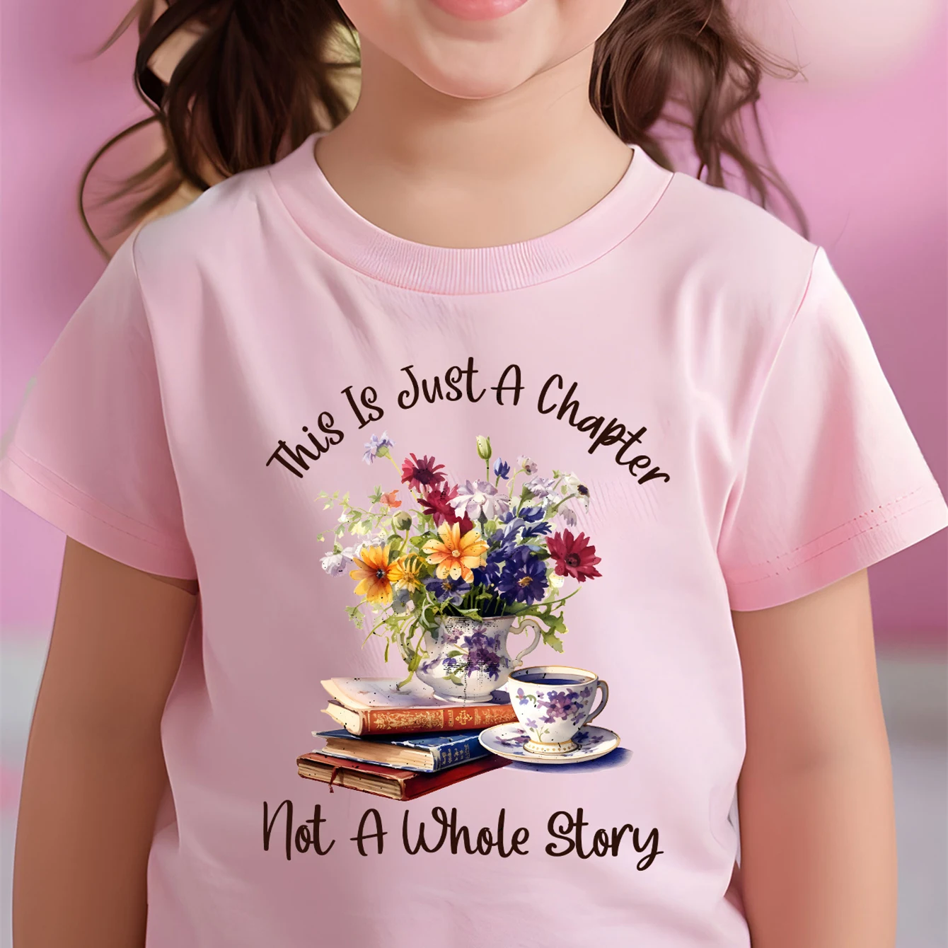 Spring Is Coming Flowers Print Pure Cotton Cloths Children’s