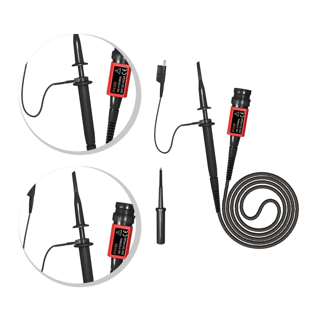 100MHz High Voltage Oscilloscope Probe P4100 with 100:1 Attenuation and 2KV DC+ACpk Rating for Electrical Engineers