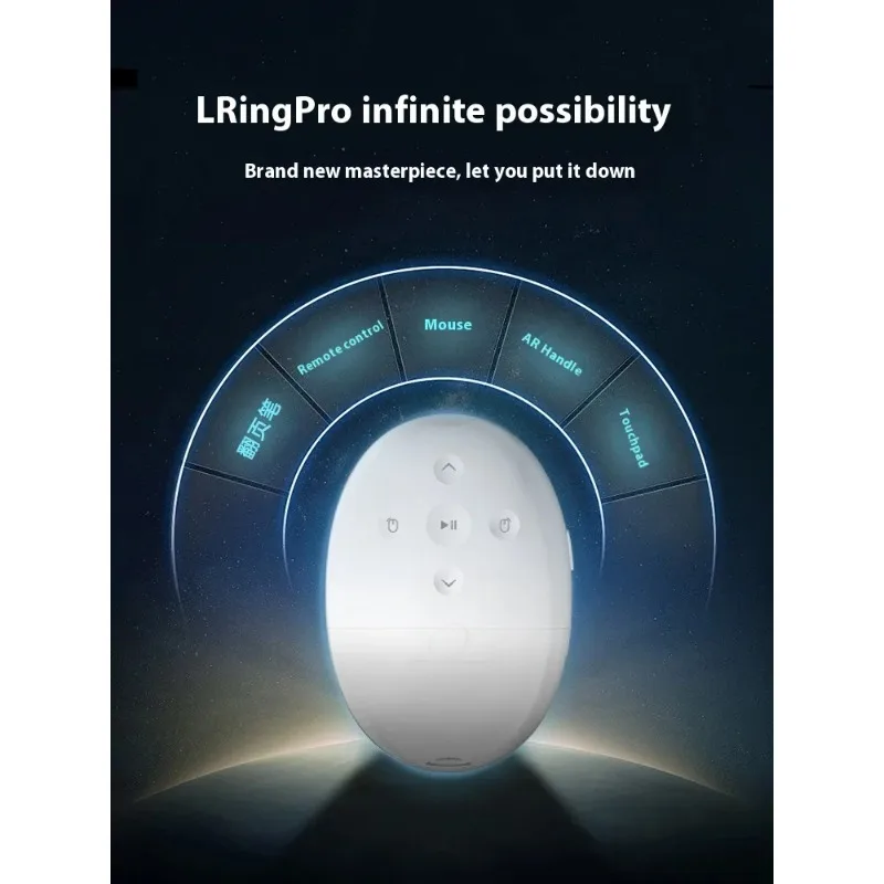 

Toall L Ring Pro Ring Mouse Remote Control Bluetooth Wireless Intelligent Ai Ring Mouse Controller for Ipad Mac Tv Pc Accessory