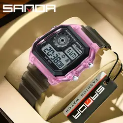 SANDA G style Digital Watches Men Sports Multifunction Waterproof Chrono Wristwatch Outdoor and Running Student Gift Clock