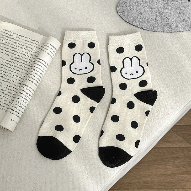 Miffy Rabbit Socks, Cute Cartoon Printing