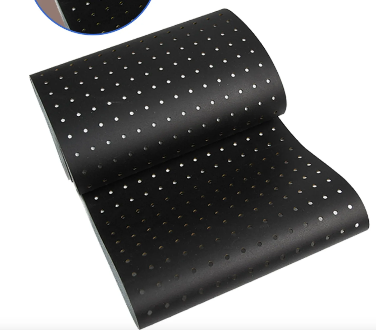 

Customized-Black PVC Punching Perforated Suction Conveyor Belt Assembly Line