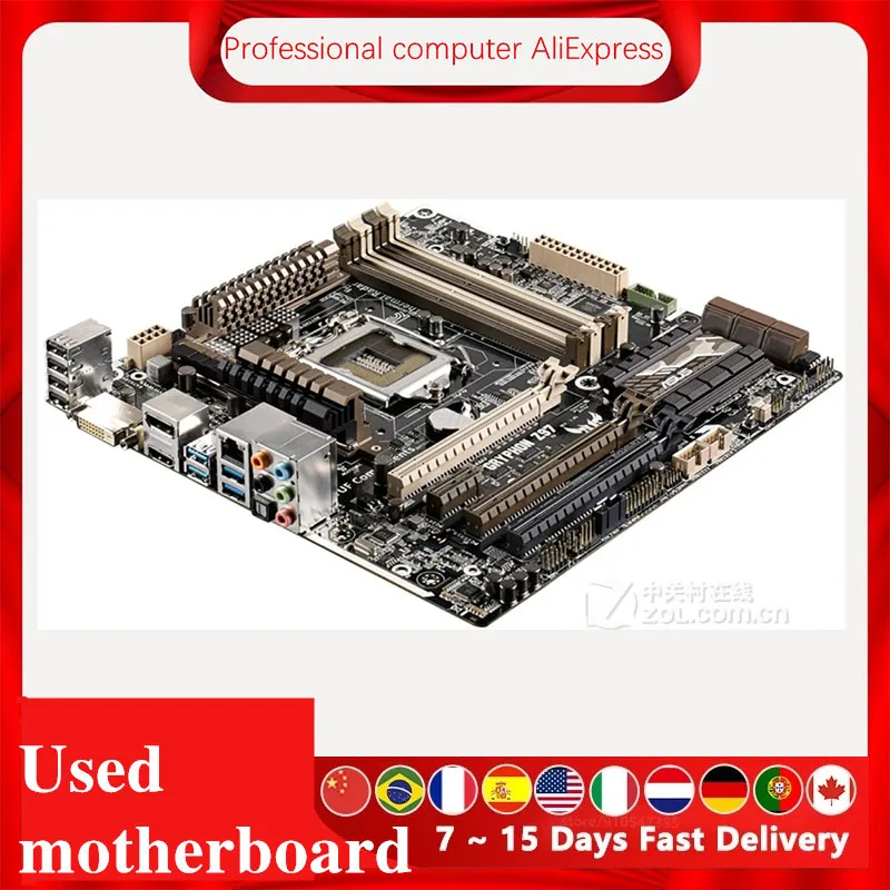 For Asus GRYPHON Z97 Desktop Motherboard Z97 LGA 1150 For Core i7 i5 i3  SATA3 USB3.0  Original Used Mainboard