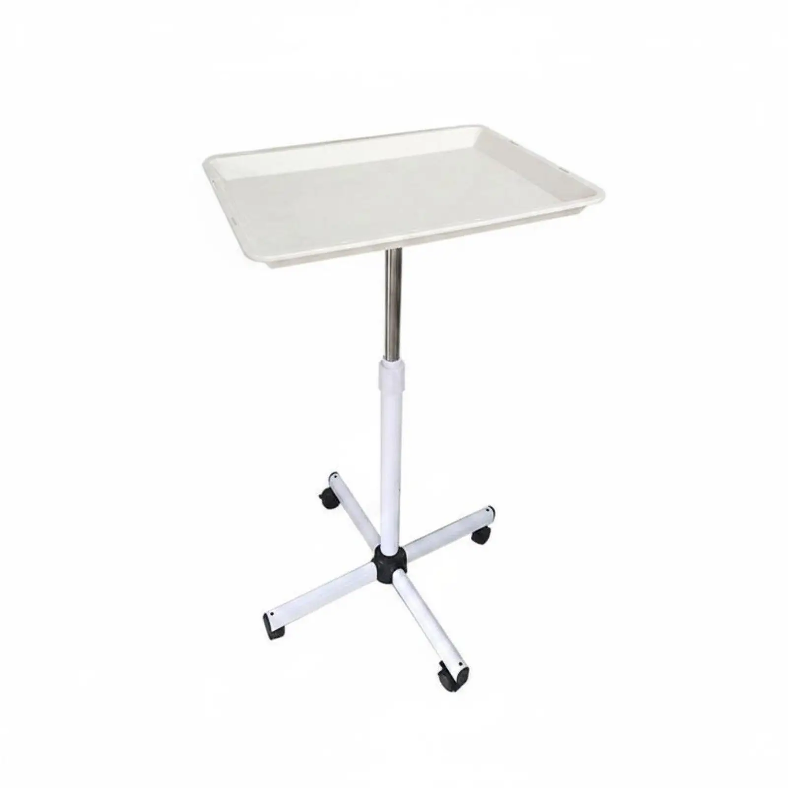 Salon Accessories Height Adjustable Rolling Tray Stand Beauty Salon Cart for Efficient Stylist Workstation