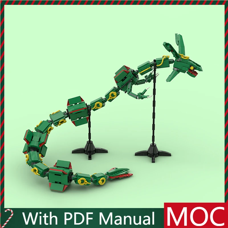 

793 Parts Hot Selling Sky Flying Dragon Creature Model Modular Building Blocks Kids Assembly Display Toys Festival Surprise Gift