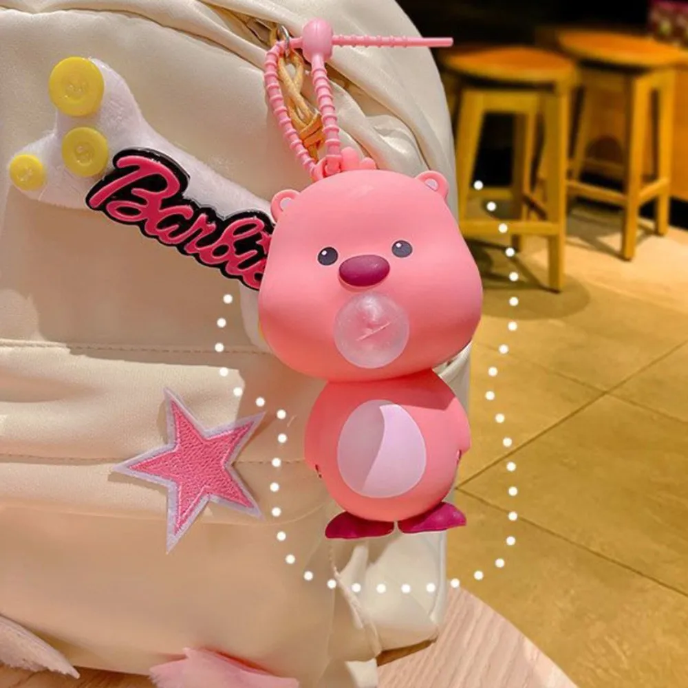 لعبة كابيبارا الإسفنجية ذات النفخ الفقاعي المزدوجة لتخفيف التوتر كمتعة سلسلة مفاتيح لتخفيف الضغط.