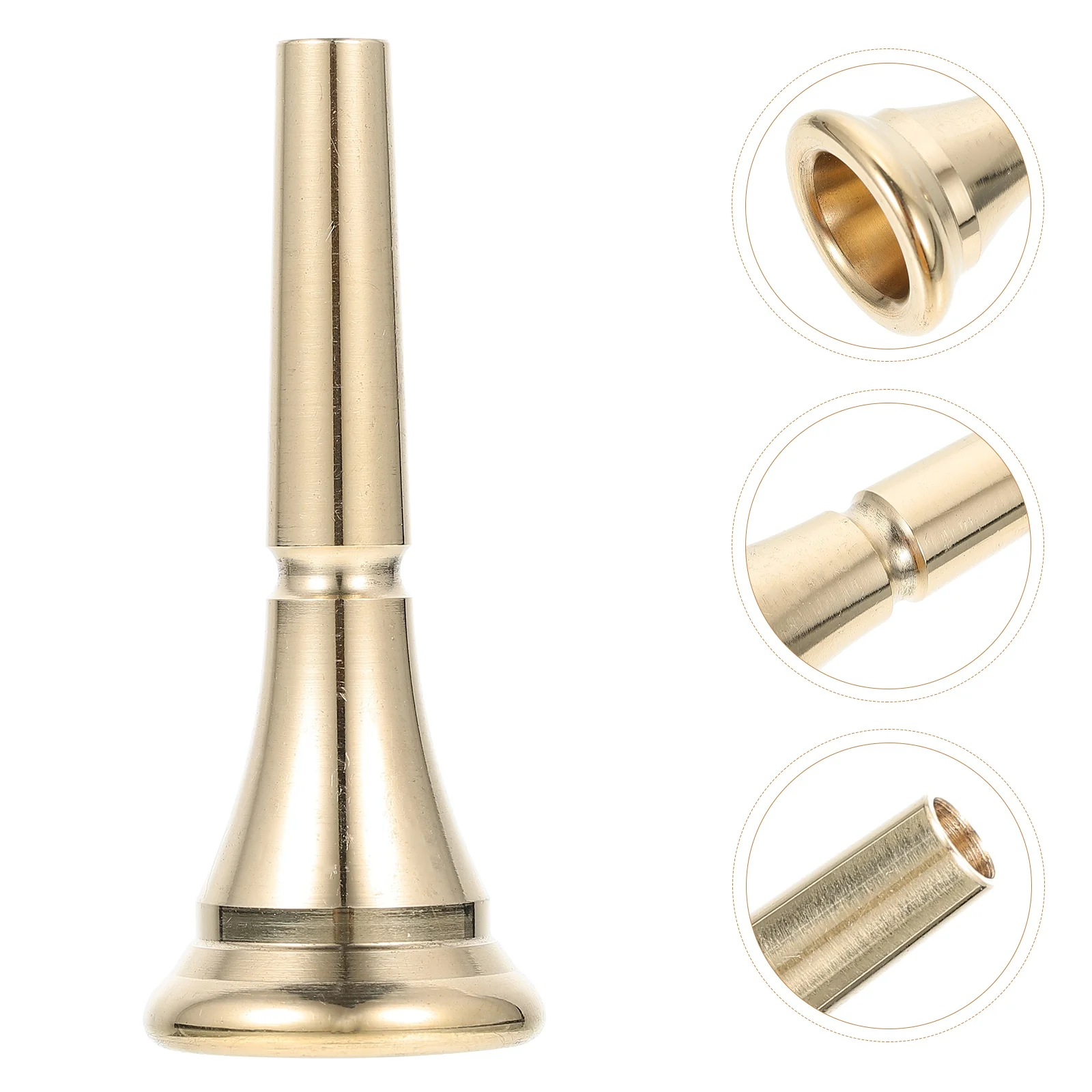 

French Horn Mouthpiece Musical Instruments Practice Part Accessories Copper Small Portable Useful