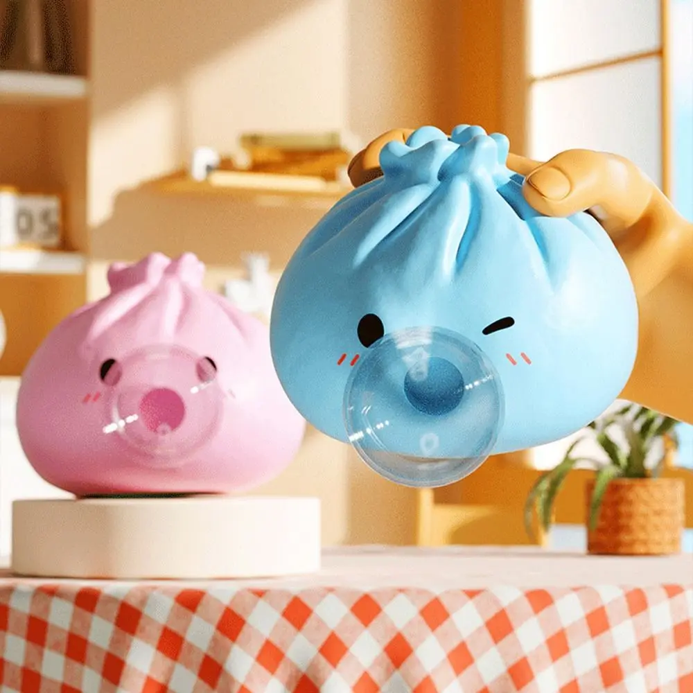 New Silicone Bubble Blowing Baozi Toy Soft Rebound Bubble Blowing Stress Relief Toy Cute Cartoon Squeeze Bun Toy Stress Relief
