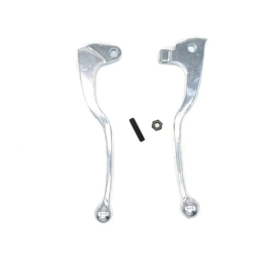 1 Pair Motorcycle Clutch Brake Lever Handle Silver Iron Fit for Yamaha YZ80 YZ125 IT200 TW200 TT225 XT225 XT250 TTR250 YZ250