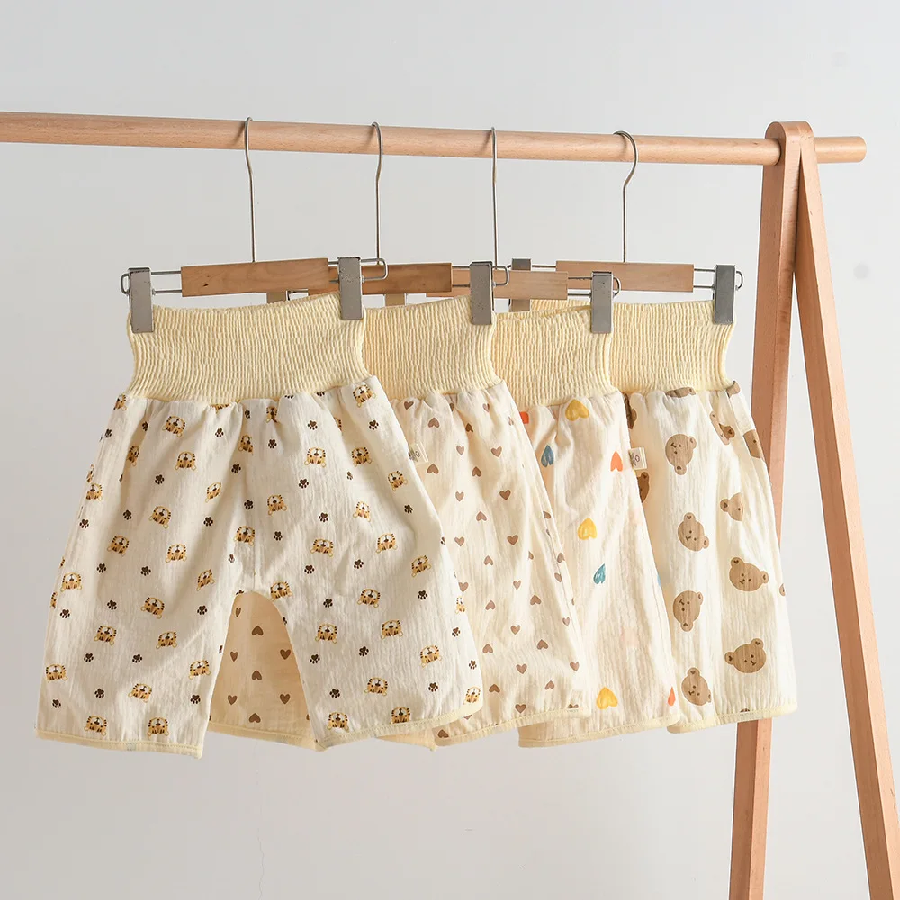 Waterproof Baby Pee Skirt Diaper Cover Reusable Cotton Potty Training Pants for Toddlers Nighttime Bed Pad Leakproof Urine Guard